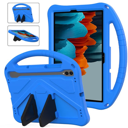 For Samsung Galaxy Tab S7 T870 EVA Shockproof Tablet Case with Holder(Blue) by bashfashion