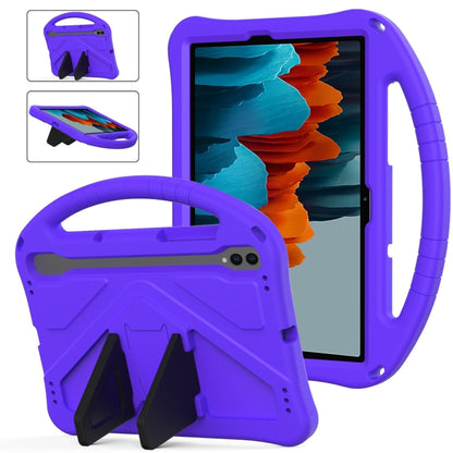 For Samsung Galaxy Tab S7 T870 EVA Shockproof Tablet Case with Holder(Purple) by bashfashion