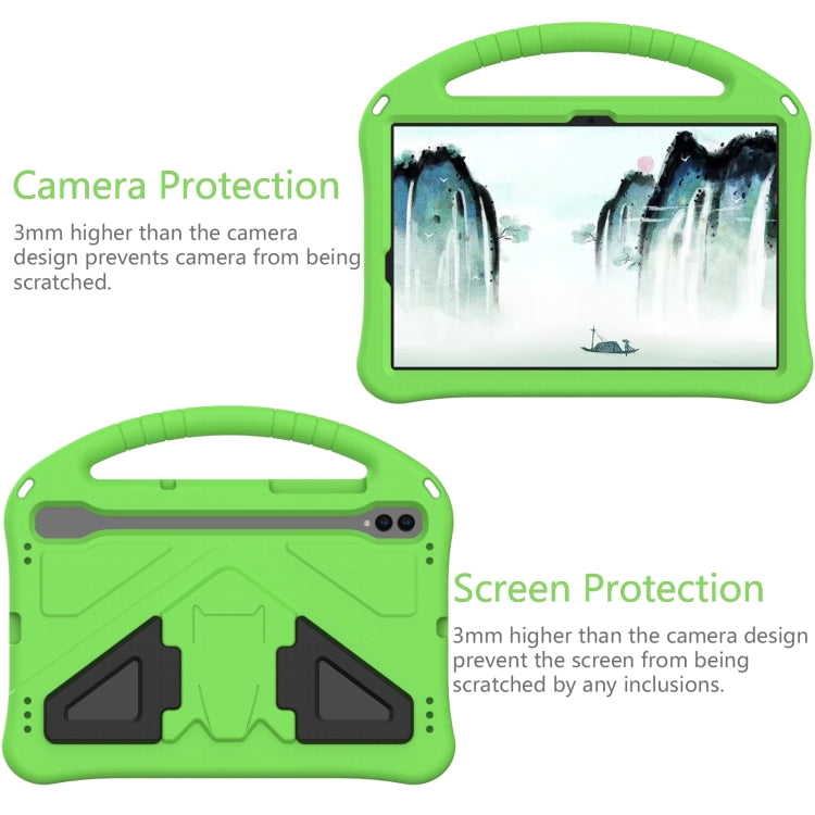 For Samsung Galaxy Tab S7 T870 EVA Shockproof Tablet Case with Holder(Green) by bashfashion