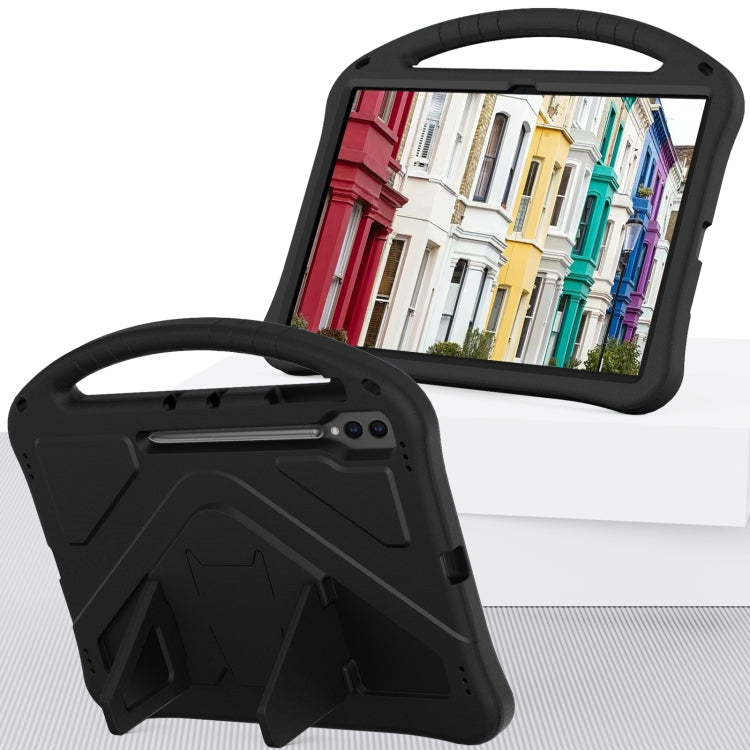 For Samsung Galaxy Tab S9 Ultra EVA Shockproof Tablet Case with Holder(Black) by bashfashion