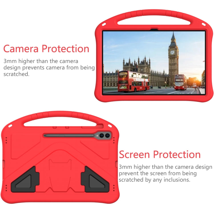 For Samsung Galaxy Tab S9 Ultra EVA Shockproof Tablet Case with Holder(Red) by bashfashion