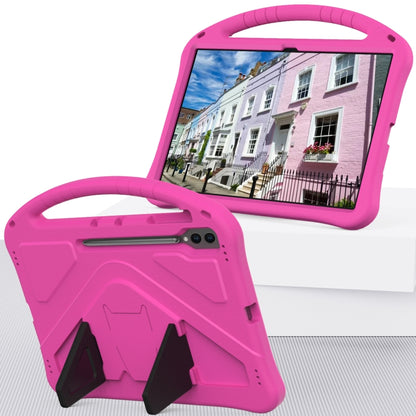 For Samsung Galaxy Tab S9 Ultra EVA Shockproof Tablet Case with Holder(Rose Red) by bashfashion