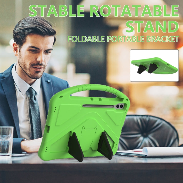 For Samsung Galaxy Tab S9 Ultra EVA Shockproof Tablet Case with Holder(Green) by bashfashion