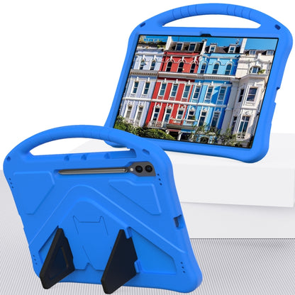 For Samsung Galaxy Tab S8 Ultra EVA Shockproof Tablet Case with Holder(Blue) by bashfashion