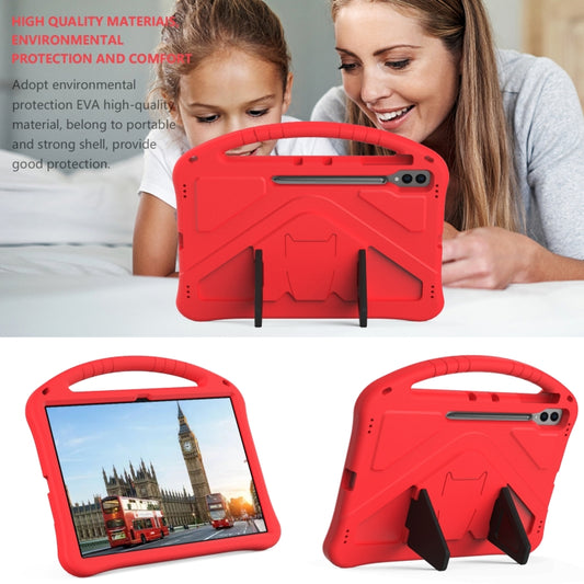 For Samsung Galaxy Tab S8 Ultra EVA Shockproof Tablet Case with Holder(Red) by bashfashion