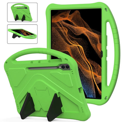 For Samsung Galaxy Tab S8 Ultra EVA Shockproof Tablet Case with Holder(Green) by bashfashion