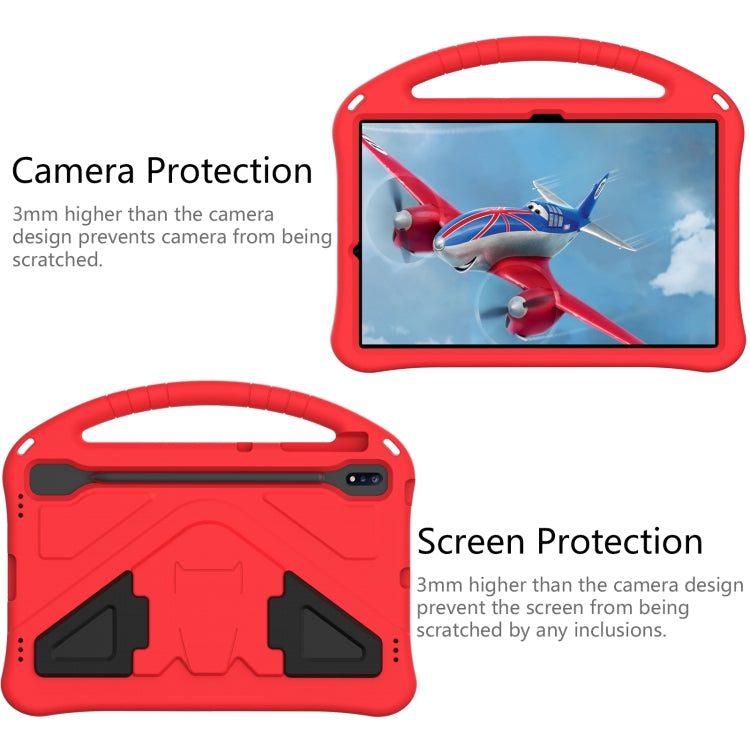 For Samsung Galaxy Tab S10+ 12.4 EVA Shockproof Tablet Case with Holder(Red) by bashfashion