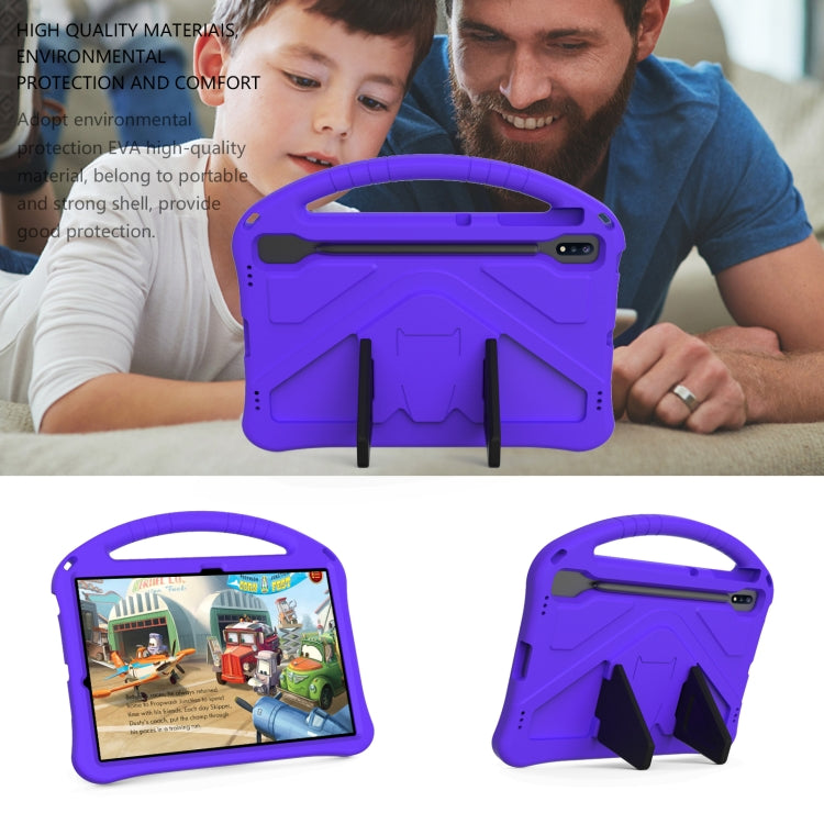 For Samsung Galaxy Tab S10+ 12.4 EVA Shockproof Tablet Case with Holder(Purple) by bashfashion