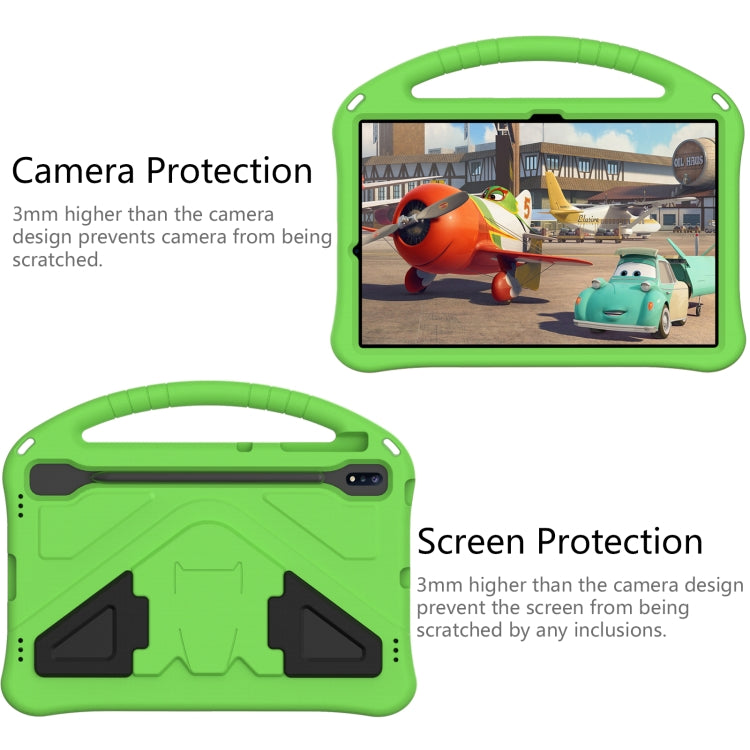 For Samsung Galaxy Tab S10+ 12.4 EVA Shockproof Tablet Case with Holder(Green) by bashfashion