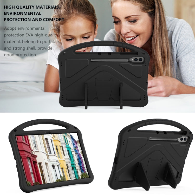 For Samsung Galaxy Tab S10 Ultra 14.6 EVA Shockproof Tablet Case with Holder(Black) by bashfashion