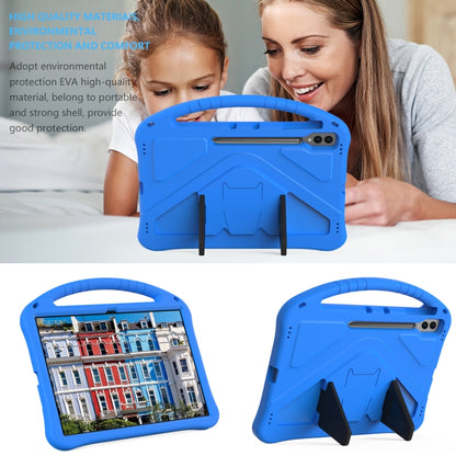 For Samsung Galaxy Tab S10 Ultra 14.6 EVA Shockproof Tablet Case with Holder(Blue) by bashfashion