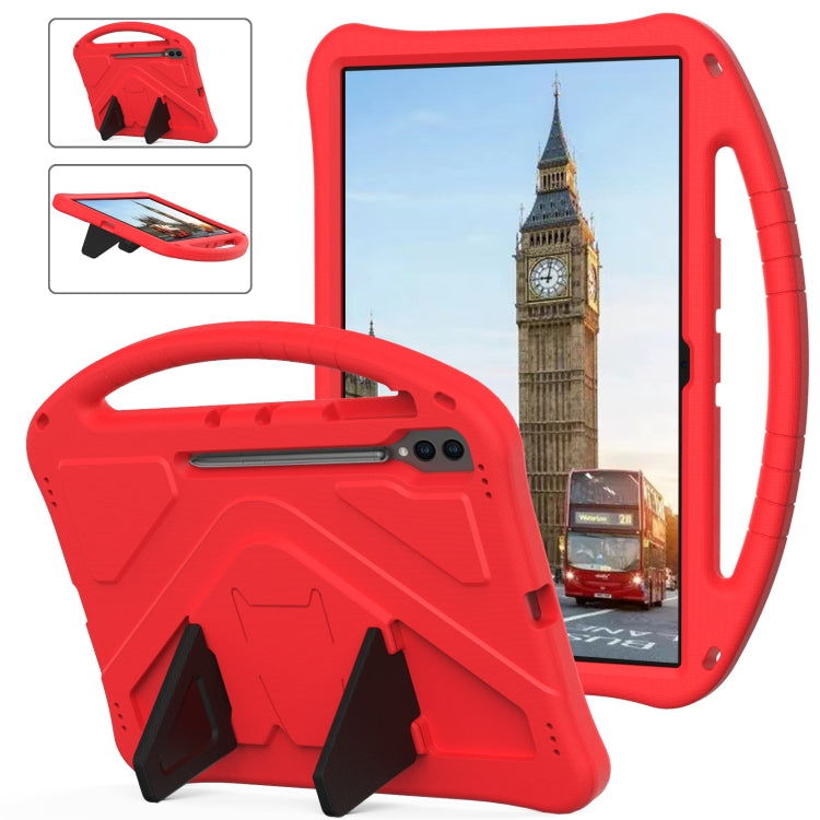 For Samsung Galaxy Tab S10 Ultra 14.6 EVA Shockproof Tablet Case with Holder(Red) by bashfashion