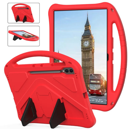 For Samsung Galaxy Tab S10 Ultra 14.6 EVA Shockproof Tablet Case with Holder(Red) by bashfashion