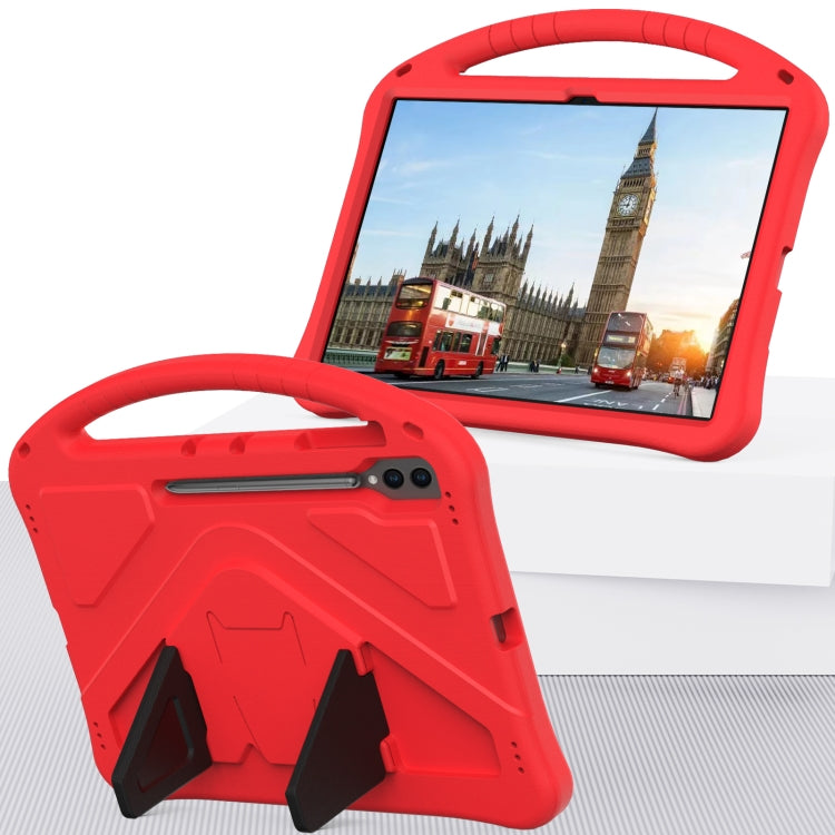 For Samsung Galaxy Tab S10 Ultra 14.6 EVA Shockproof Tablet Case with Holder(Red) by bashfashion