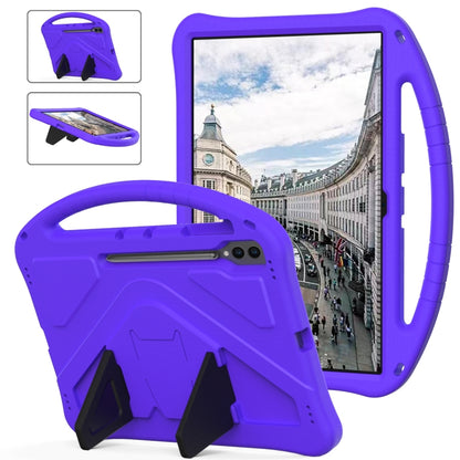 For Samsung Galaxy Tab S10 Ultra 14.6 EVA Shockproof Tablet Case with Holder(Purple) by bashfashion