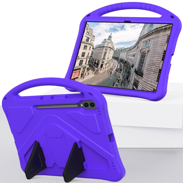 For Samsung Galaxy Tab S10 Ultra 14.6 EVA Shockproof Tablet Case with Holder(Purple) by bashfashion