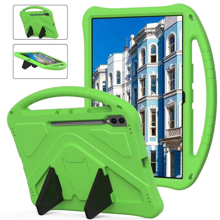 For Samsung Galaxy Tab S10 Ultra 14.6 EVA Shockproof Tablet Case with Holder(Green) by bashfashion