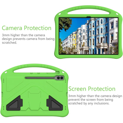 For Samsung Galaxy Tab S10 Ultra 14.6 EVA Shockproof Tablet Case with Holder(Green) by bashfashion