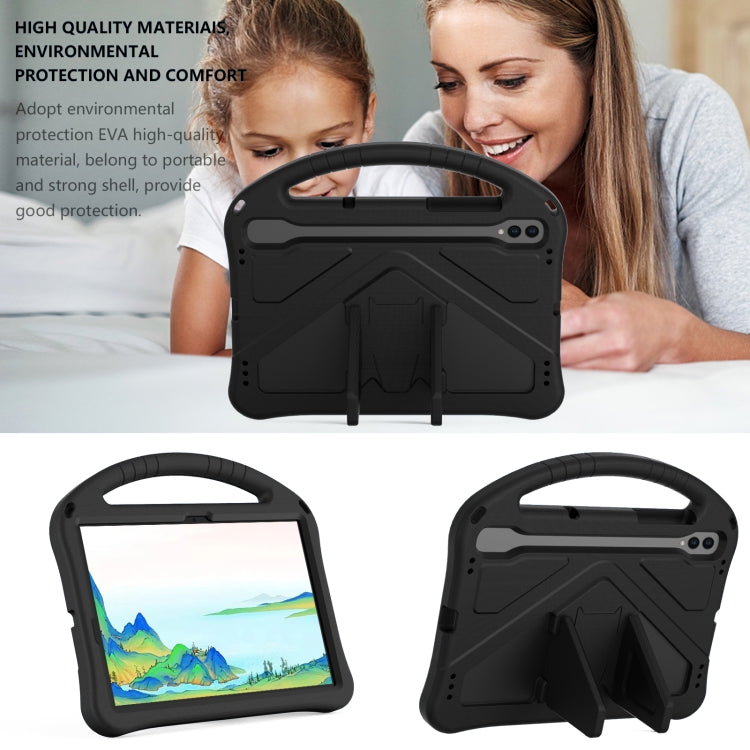 For Samsung Galaxy Tab S10 EVA Shockproof Tablet Case with Holder(Black) by bashfashion