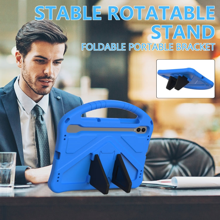 For Samsung Galaxy Tab S10 EVA Shockproof Tablet Case with Holder(Blue) by bashfashion