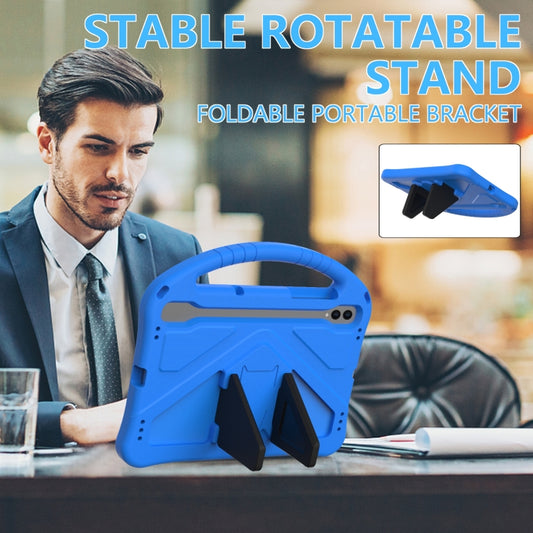For Samsung Galaxy Tab S10 EVA Shockproof Tablet Case with Holder(Blue) by bashfashion