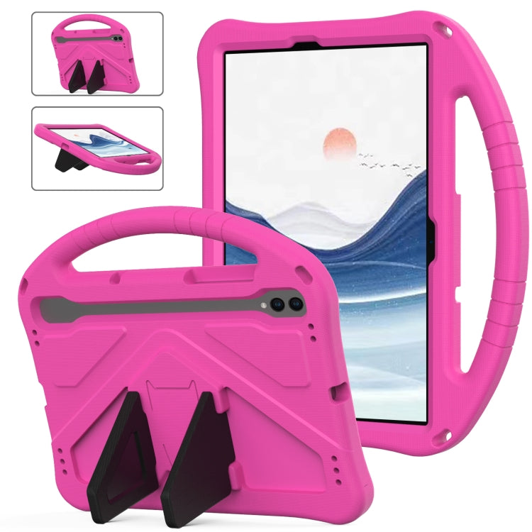 For Samsung Galaxy Tab S10 EVA Shockproof Tablet Case with Holder(Rose Red) by bashfashion