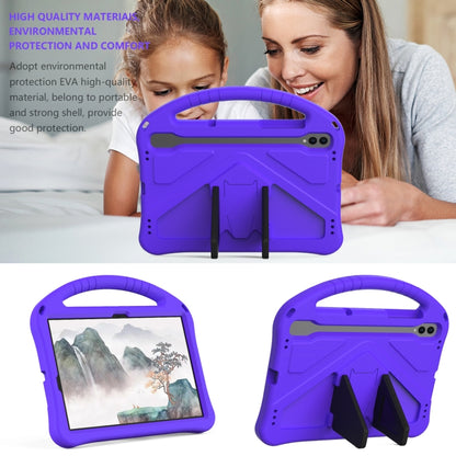 For Samsung Galaxy Tab S10 EVA Shockproof Tablet Case with Holder(Purple) by bashfashion