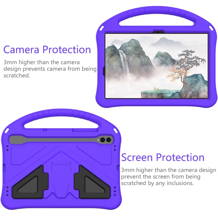 For Samsung Galaxy Tab S10 EVA Shockproof Tablet Case with Holder(Purple) by bashfashion