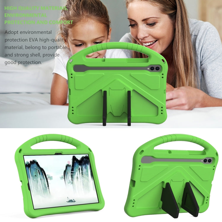 For Samsung Galaxy Tab S10 EVA Shockproof Tablet Case with Holder(Green) by bashfashion