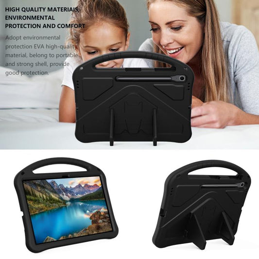 For Samsung Galaxy Tab S10 FE+ EVA Shockproof Tablet Case with Holder(Black) by bashfashion