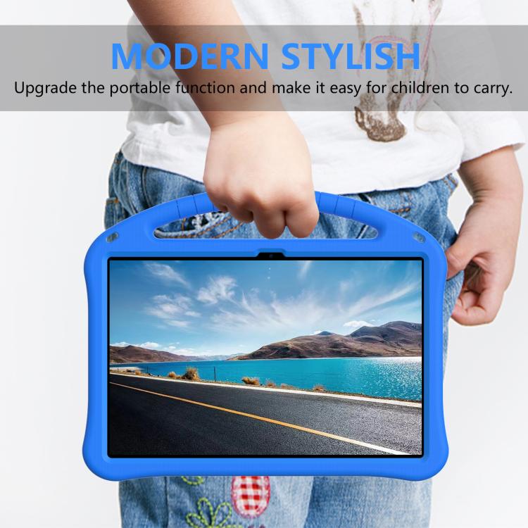 For Samsung Galaxy Tab S10 FE+ EVA Shockproof Tablet Case with Holder(Blue) by bashfashion