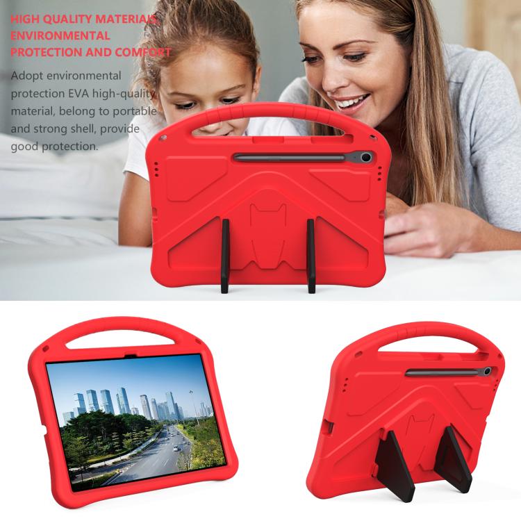 For Samsung Galaxy Tab S10 FE+ EVA Shockproof Tablet Case with Holder(Red) by bashfashion