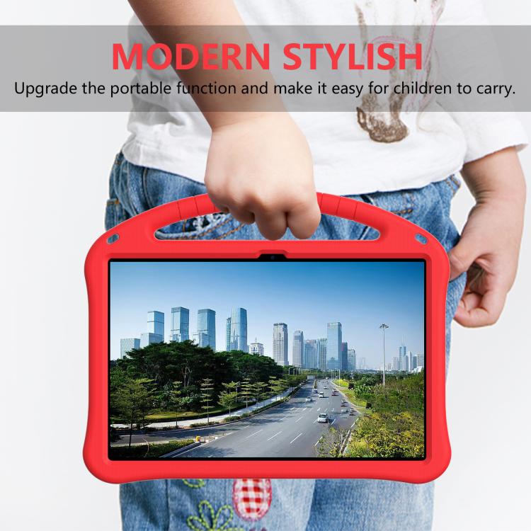 For Samsung Galaxy Tab S10 FE+ EVA Shockproof Tablet Case with Holder(Red) by bashfashion