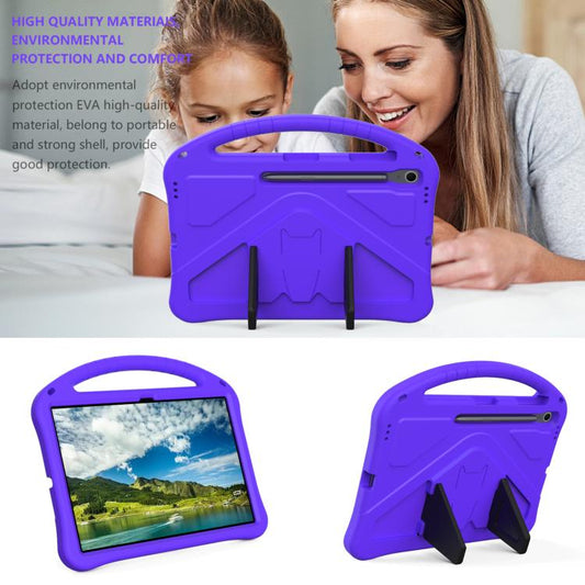 For Samsung Galaxy Tab S10 FE+ EVA Shockproof Tablet Case with Holder(Purple) by bashfashion