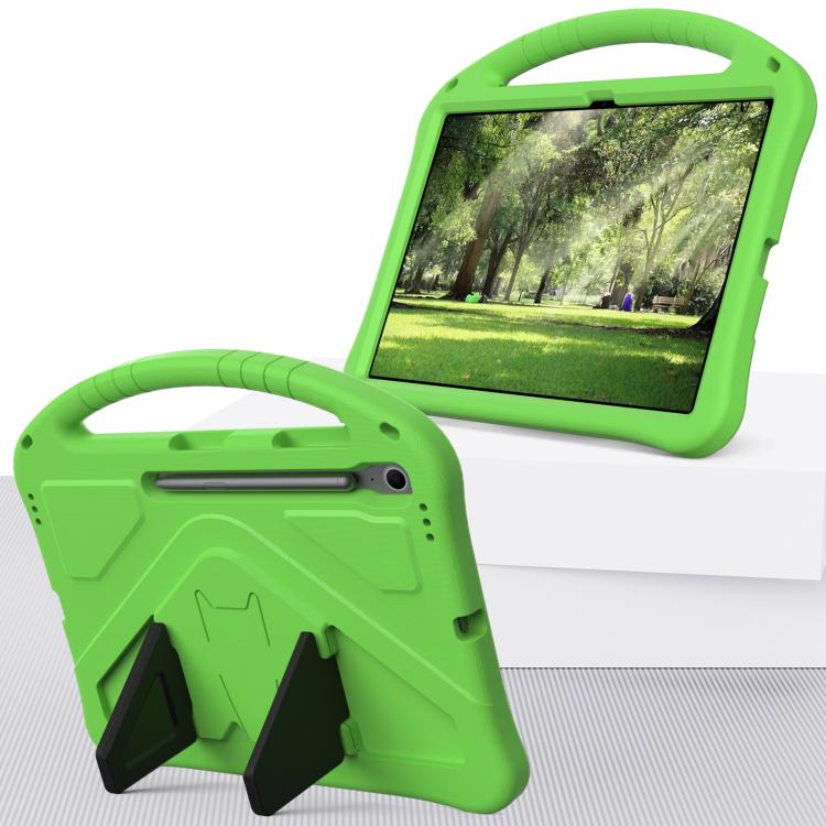 For Samsung Galaxy Tab S10 FE+ EVA Shockproof Tablet Case with Holder(Green) by bashfashion