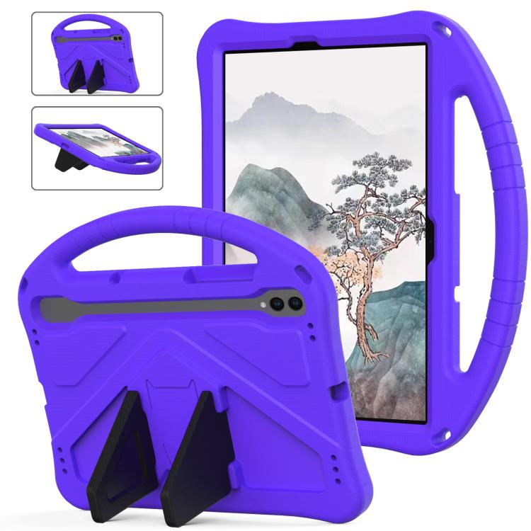 For Samgsung Galaxy Tab S10 FE 11 EVA Shockproof Tablet Case with Holder(Purple) by bashfashion
