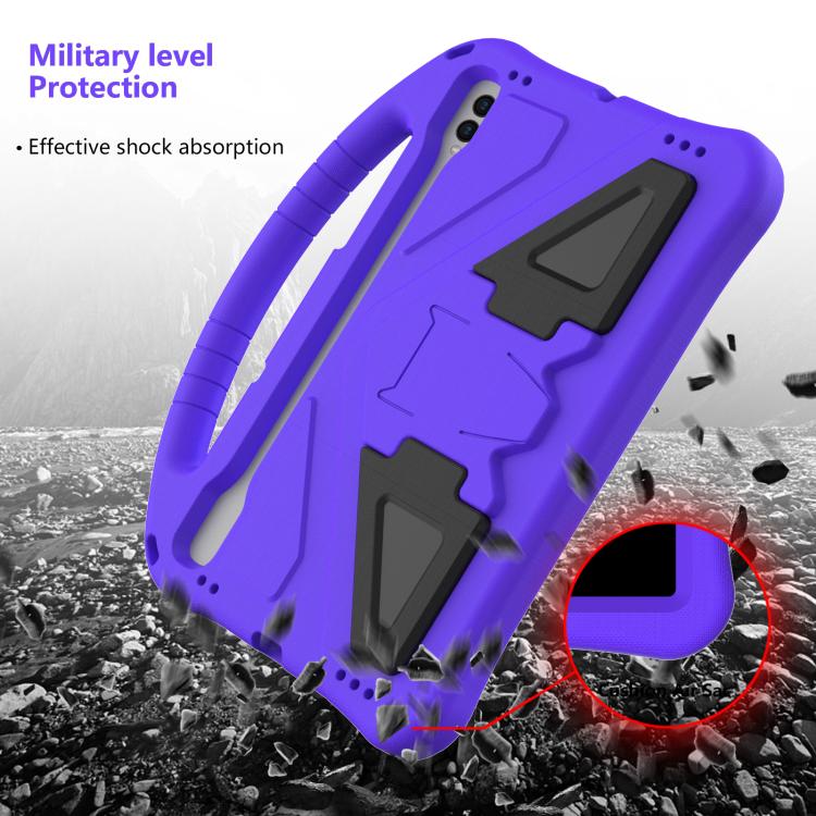 For Samgsung Galaxy Tab S10 FE 11 EVA Shockproof Tablet Case with Holder(Purple) by bashfashion