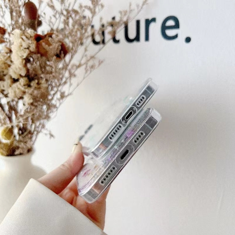 For iPhone 16e Gypsophila Flowers Pattern TPU Protective Phone Case(Yellow) by bashfashion