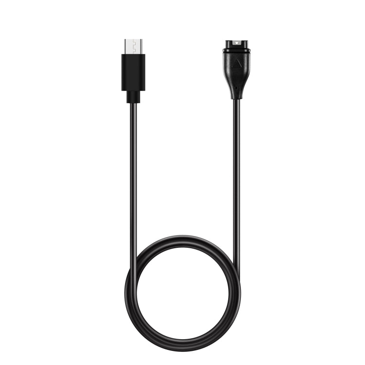 For Garmin Fenix 5S Plus Type-C Port Watch Charger With Data Transmission(Black) by bashfashion