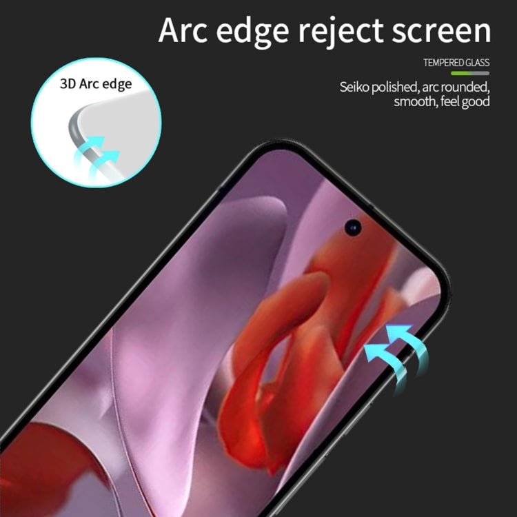 For Google Pixel 9a PINWUYO 9H 3D Full Screen Explosion-proof Tempered Glass Film(Black) by PINWUYO