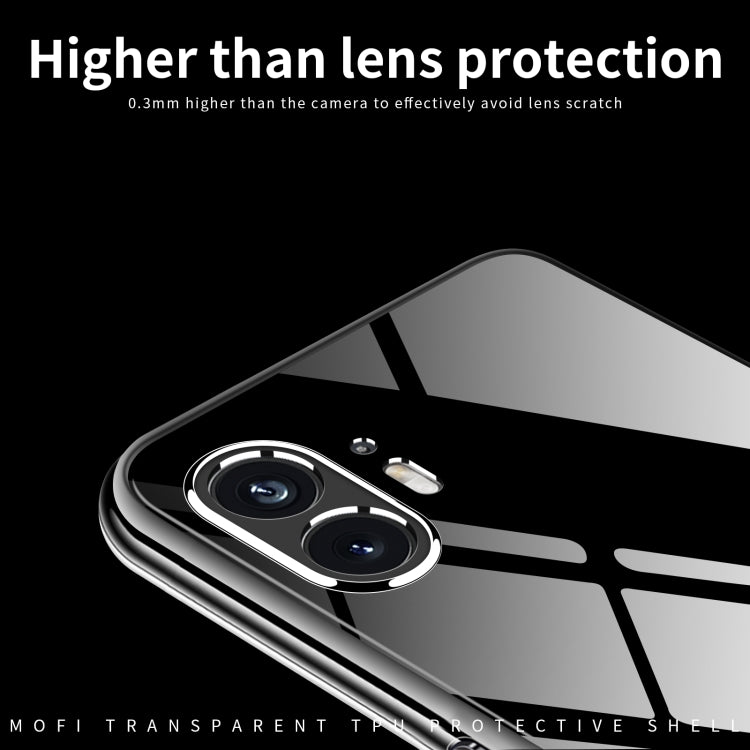 For Nothing Phone 2 MOFI Ming Series Ultra-thin TPU Phone Case(Transparent) by MOFI