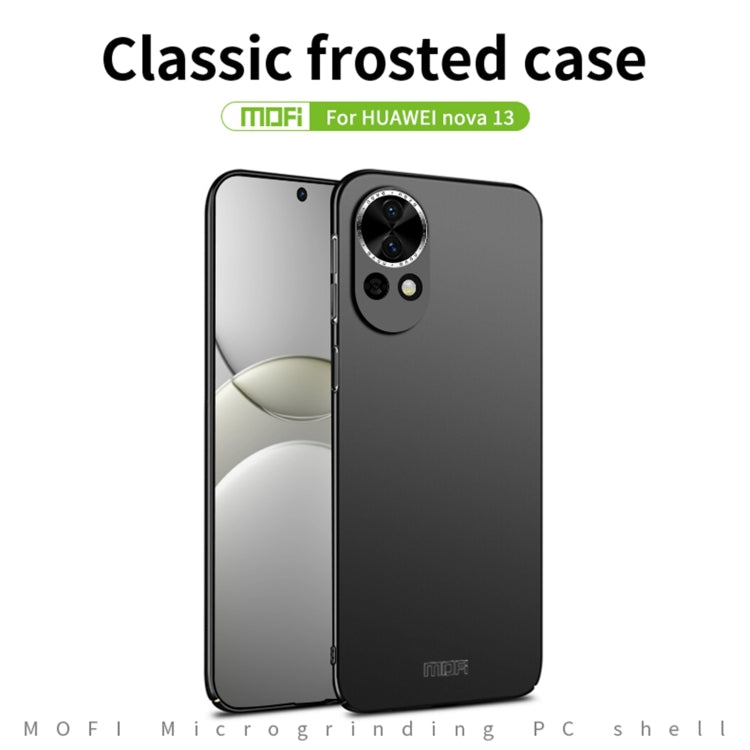 For Huawei nova 13 MOFI Micro-Frosted PC Ultra-thin Hard Phone Case(Black) by MOFI