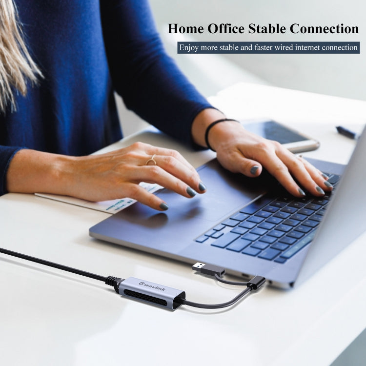 Wavlink NWU330GCA Gigabit Ethernet Adapter Type-C to 2.5 Network Card RJ45 LAN USB3.0 Converter by WAVLINK