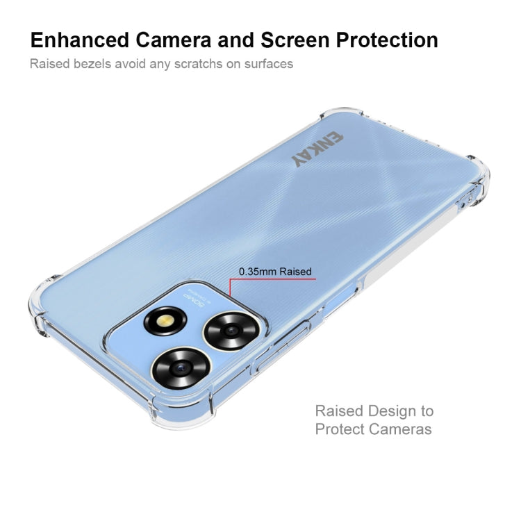 For ZTE Blade A73 4G ENKAY Hat-Prince Transparent TPU Shockproof Phone Case by ENKAY