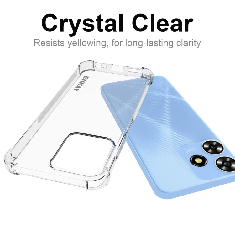 For ZTE Blade A73 4G ENKAY Hat-Prince Transparent TPU Shockproof Phone Case by ENKAY