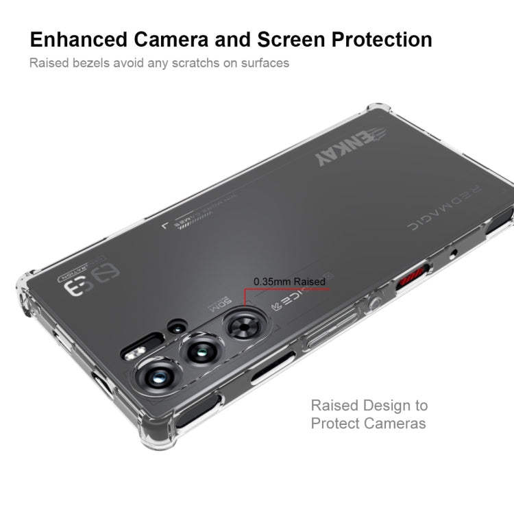 For ZTE Nubia Red Magic 9 Pro / 9 Pro+ ENKAY Hat-Prince Transparent TPU Shockproof Phone Case by ENKAY