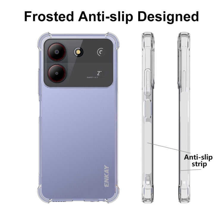 For ZTE Blade A54 4G ENKAY Hat-Prince Transparent TPU Shockproof Phone Case by ENKAY