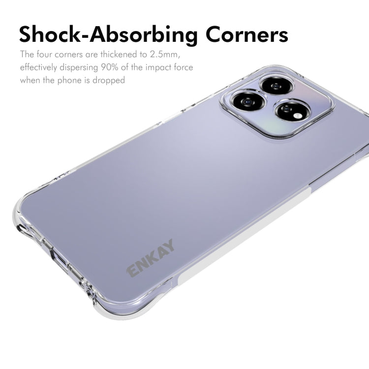 For ZTE Axon 60 4G ENKAY Hat-Prince Transparent TPU Shockproof Phone Case by ENKAY