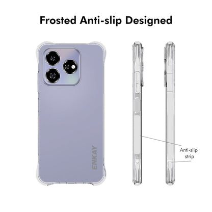 For ZTE Axon 60 4G ENKAY Hat-Prince Transparent TPU Shockproof Phone Case by ENKAY