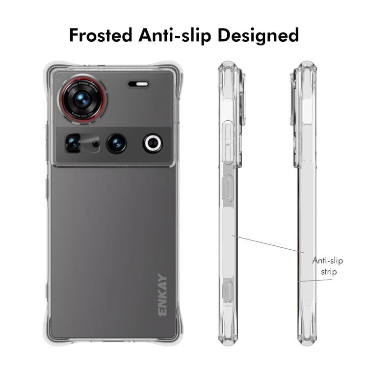 For ZTE Nubia Z70 Ultra 5G ENKAY Hat-Prince Transparent TPU Shockproof Phone Case by ENKAY